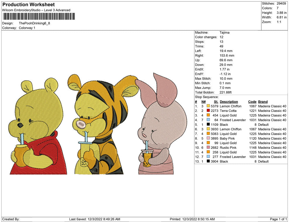 The Pooh Drinking