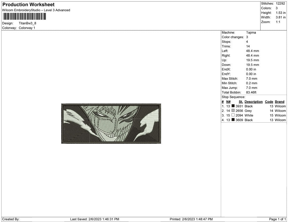 Titan black and white