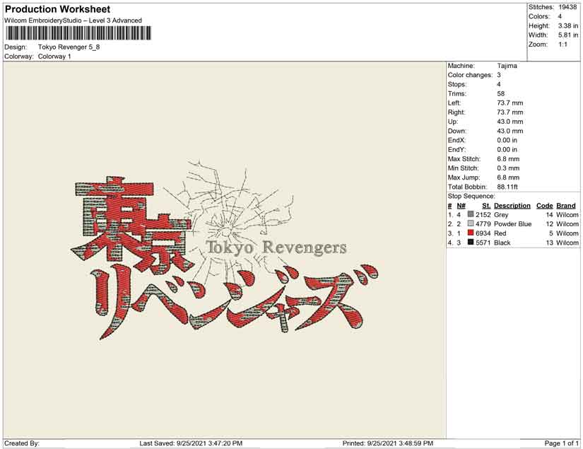 Tokyo Revenger typo