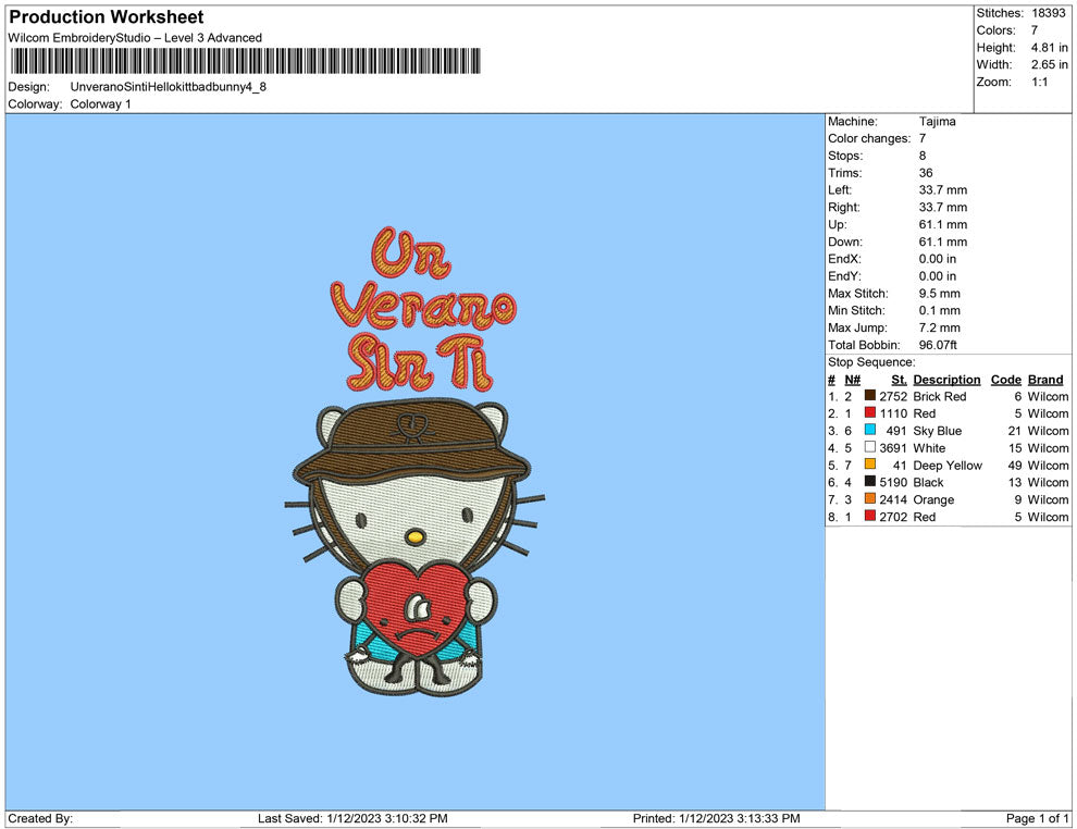 unverano sinti hello kitty bad bunny