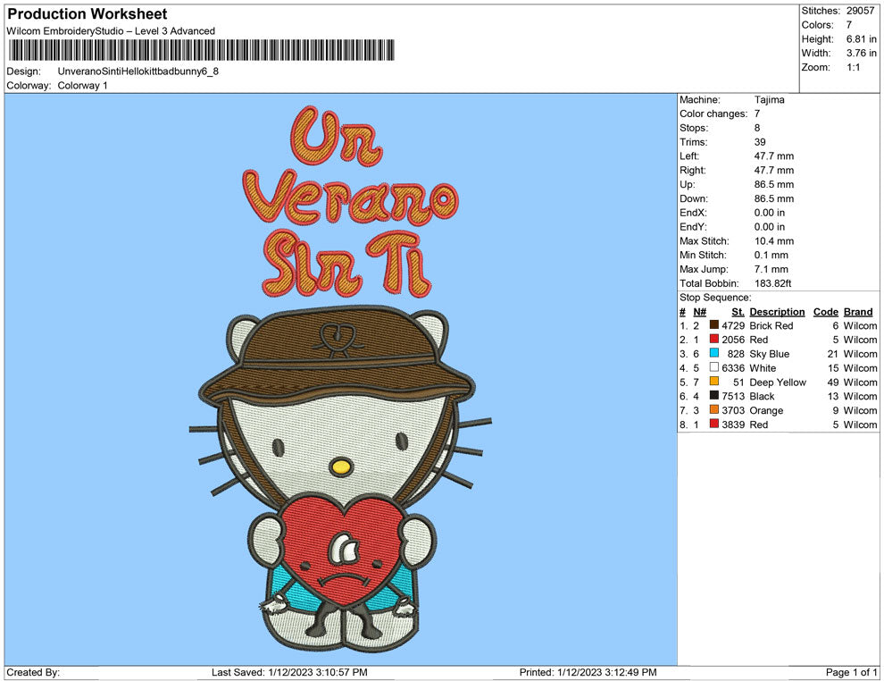 unverano sinti hello kitty bad bunny