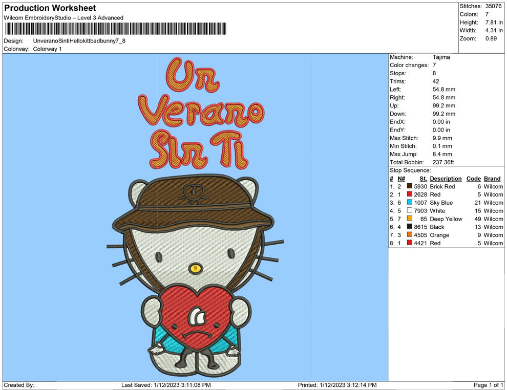 unverano sinti hello kitty bad bunny