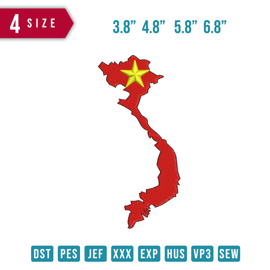 vietnam map