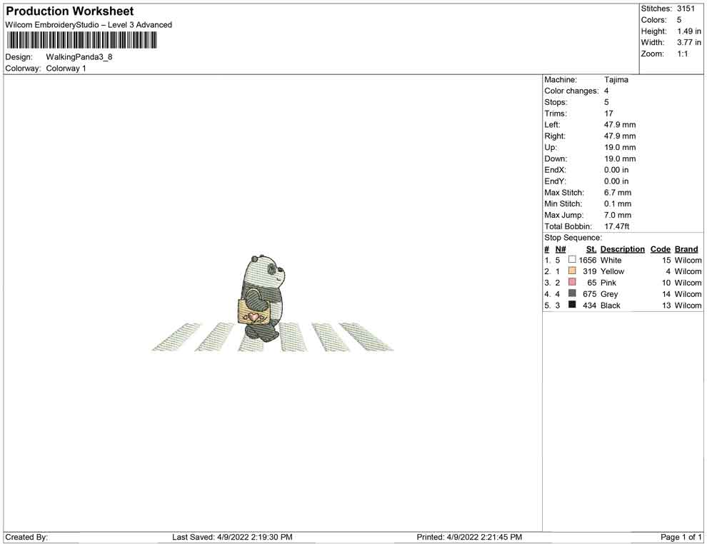 Walking Panda