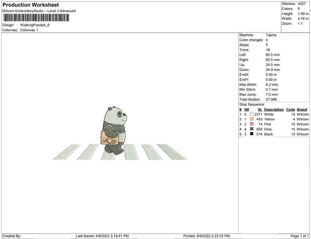 Walking Panda