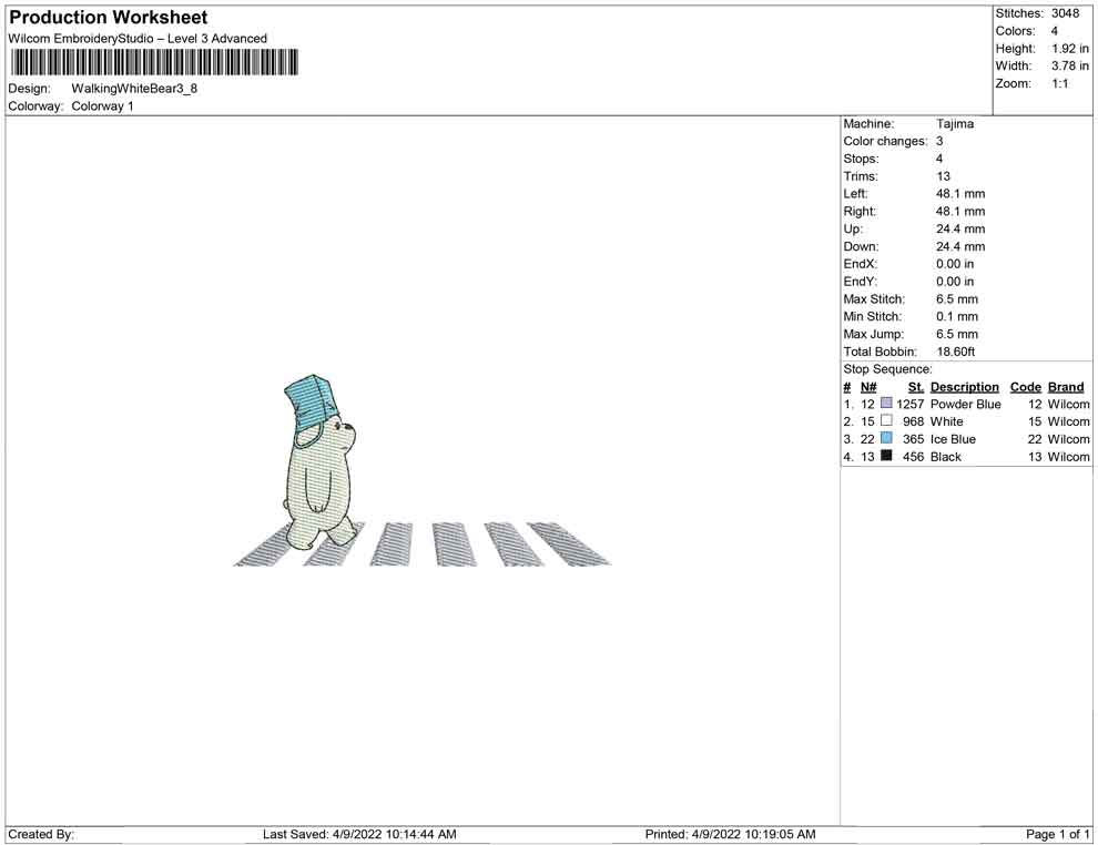 Walking White Bear