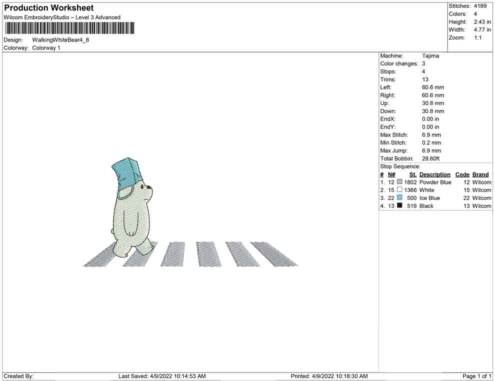 Walking White Bear