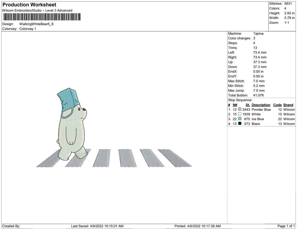Walking White Bear