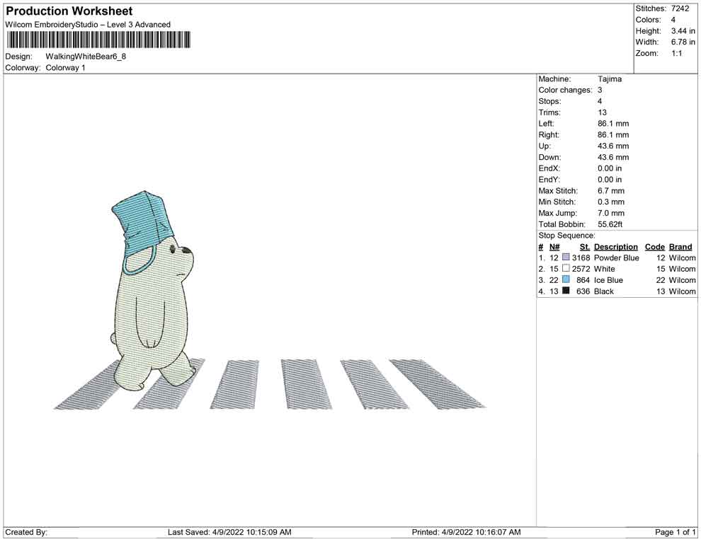 Walking White Bear