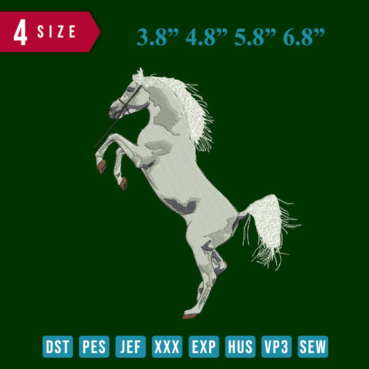 White horse Stand up