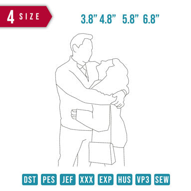 wifey and husband outline