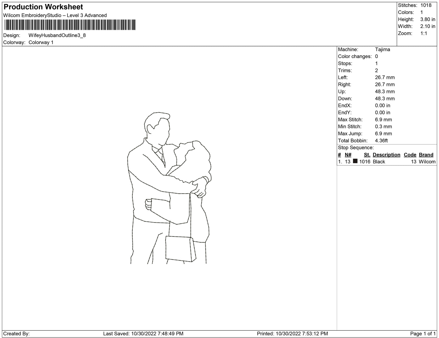 wifey and husband outline