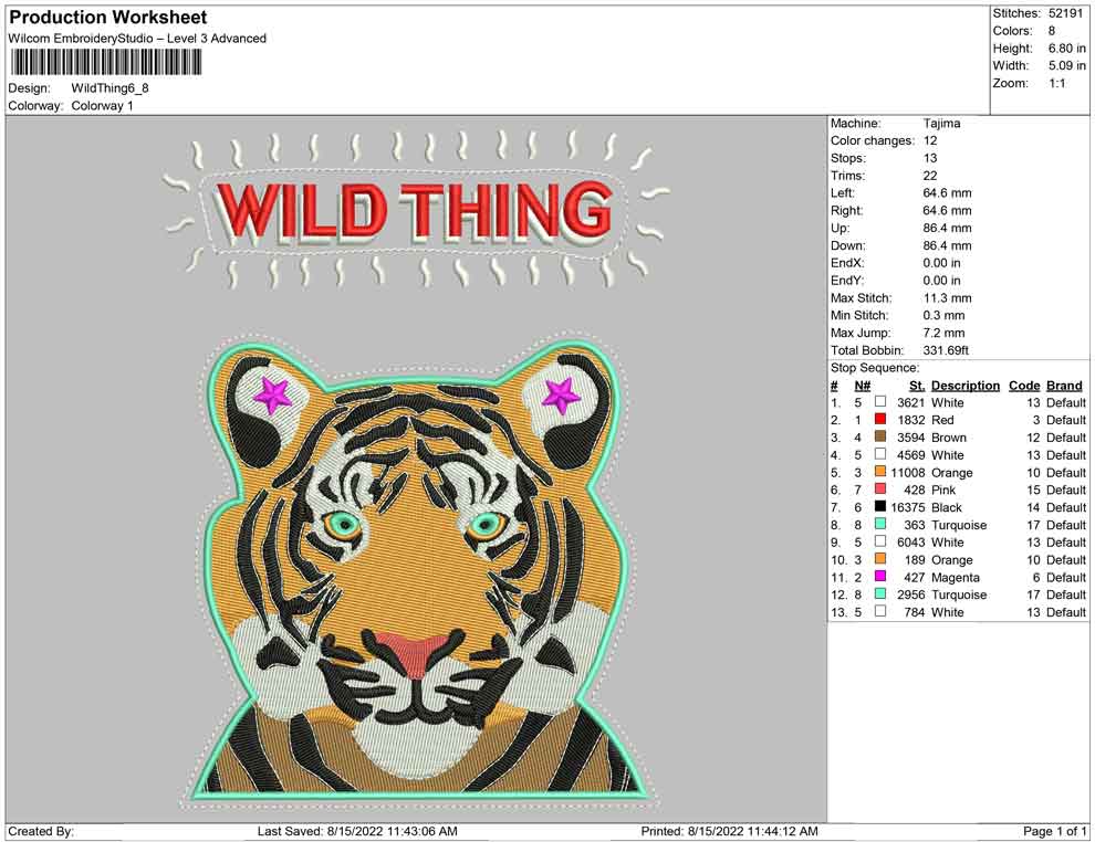 Wild Thing Tiger