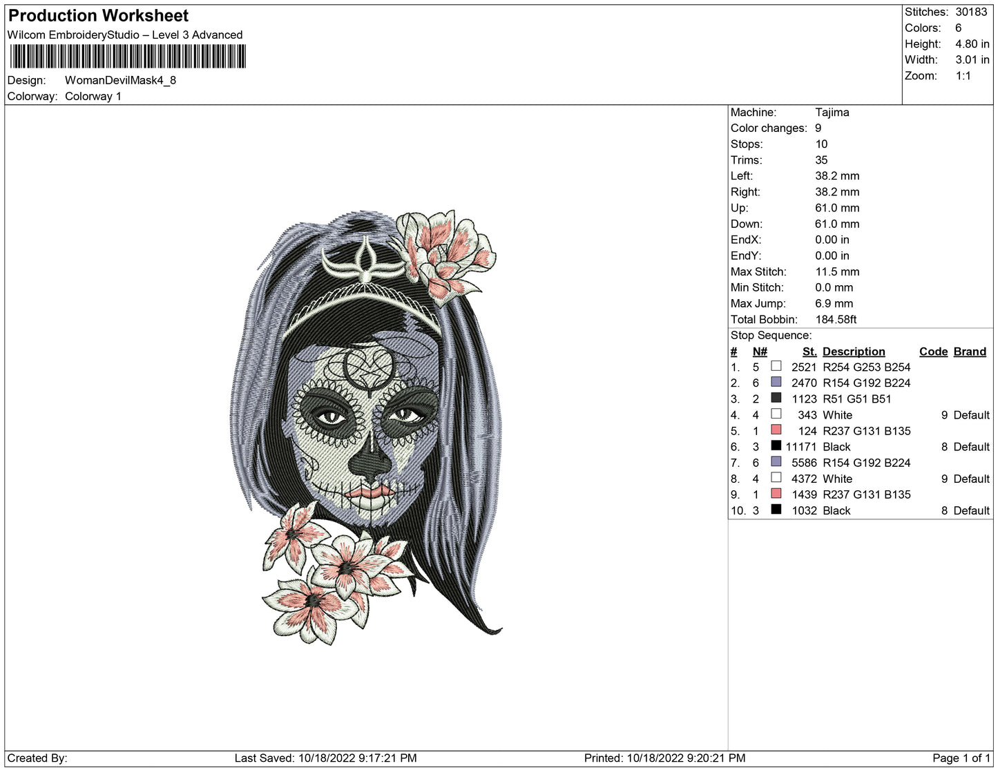 Woman Devil Mask