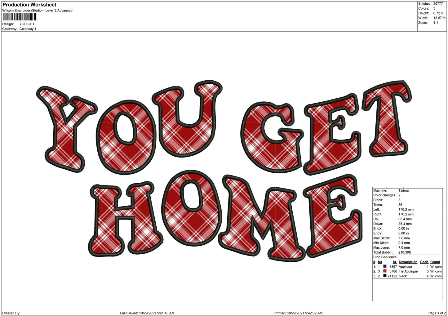 Text me when you get home