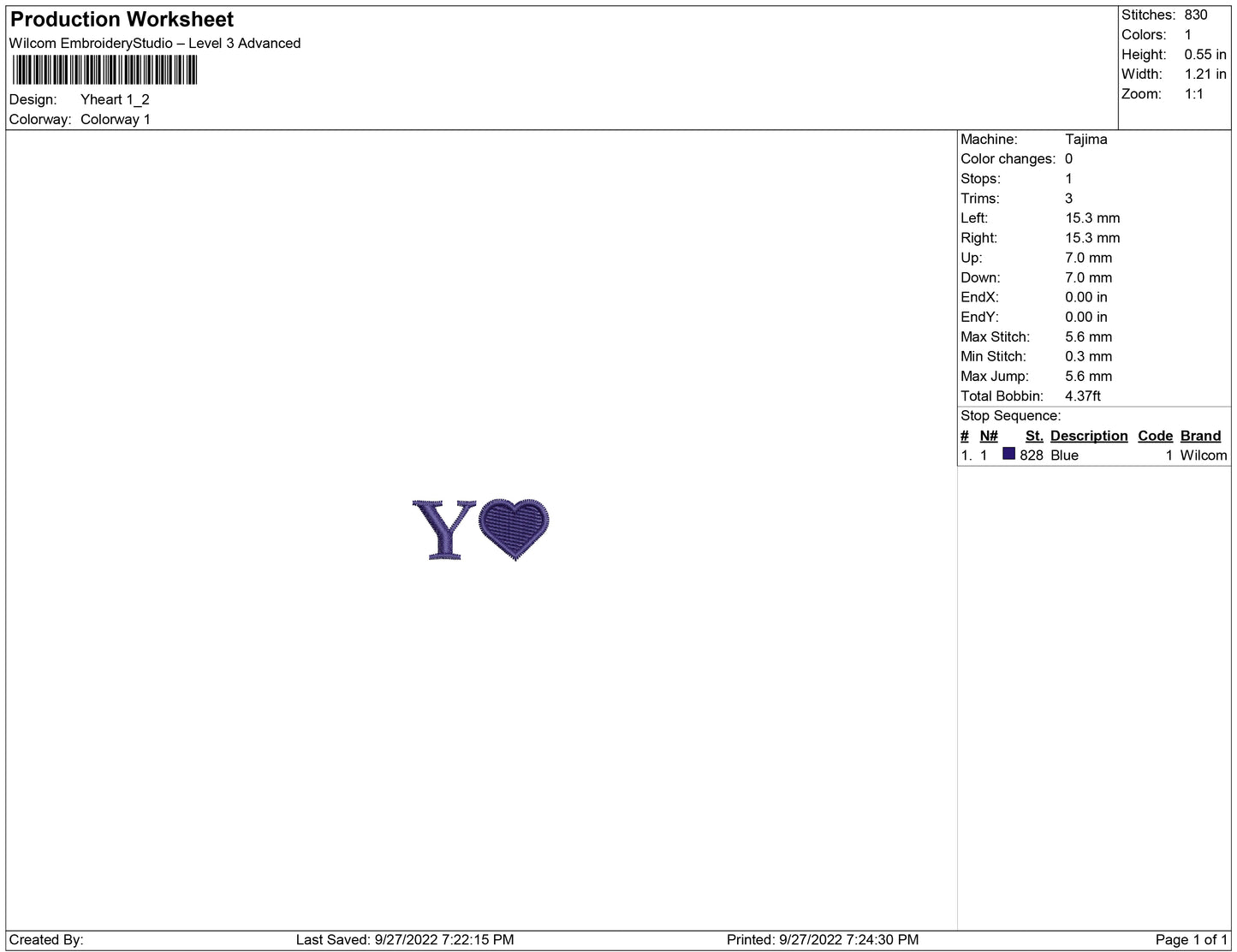 Y heart for wrist