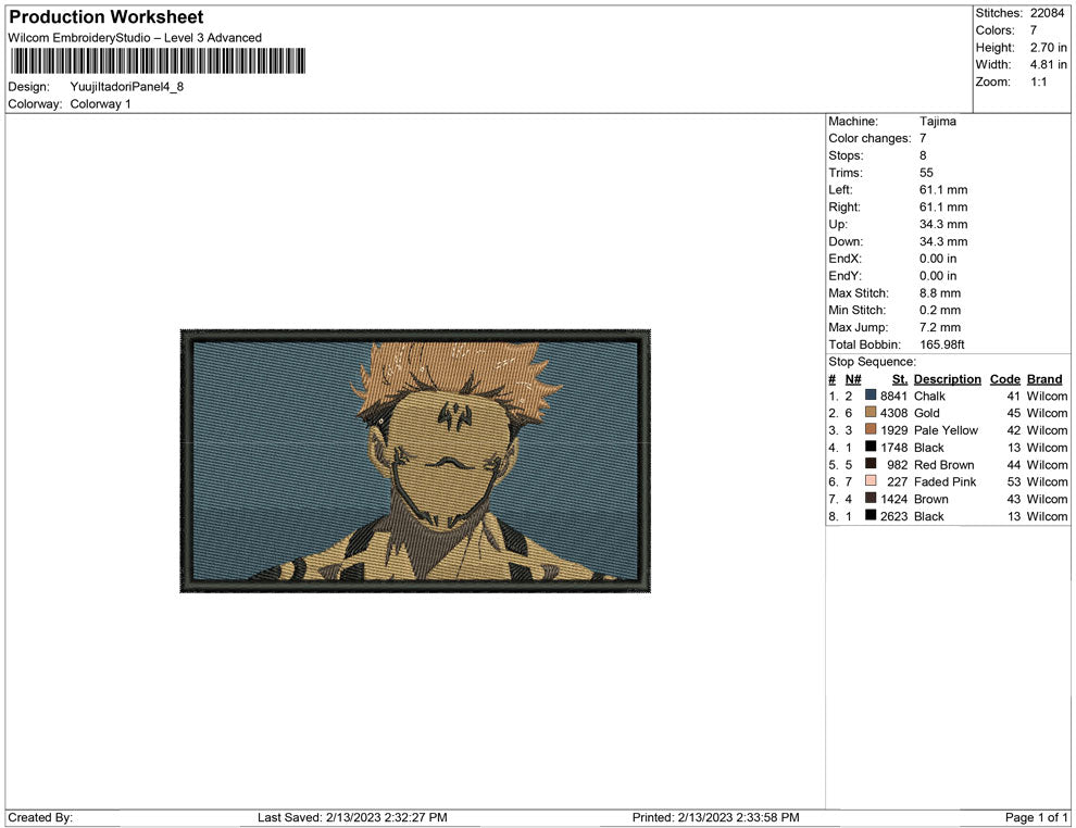 Yuuji Itadori Panel