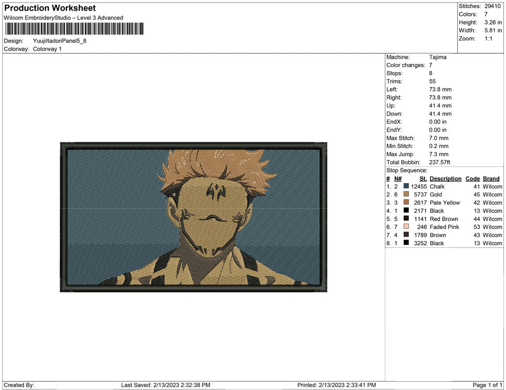 Yuuji Itadori Panel