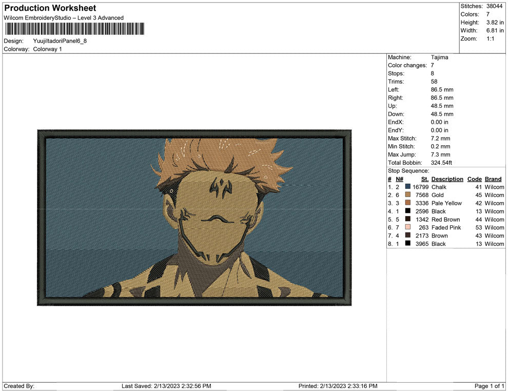 Yuuji Itadori Panel
