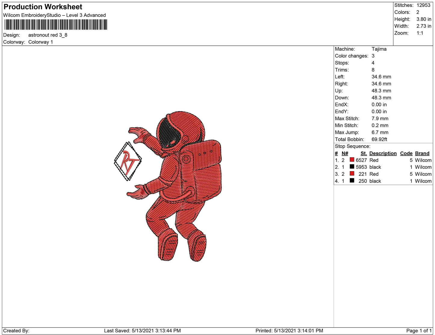 Astronout Red