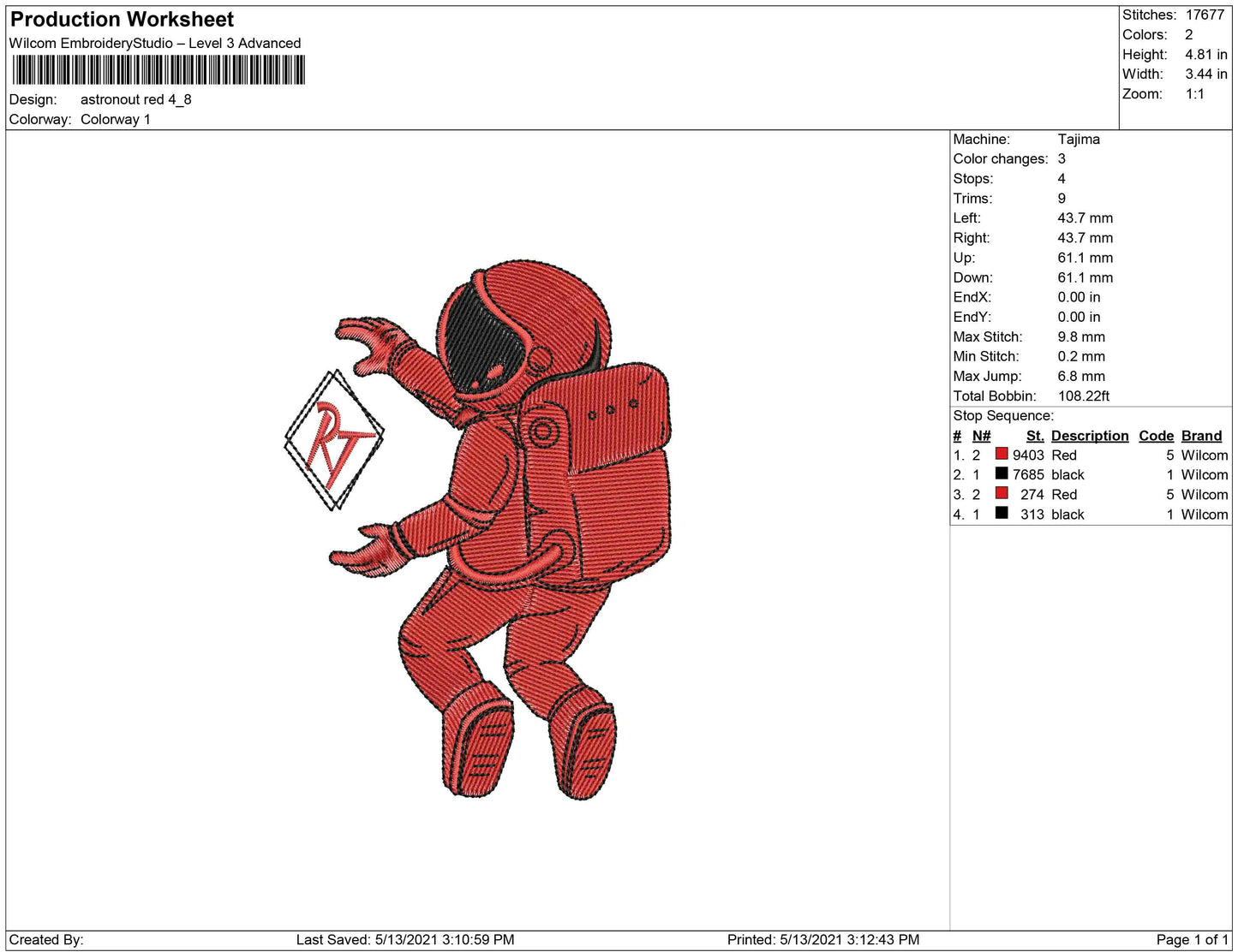 Astronout Red
