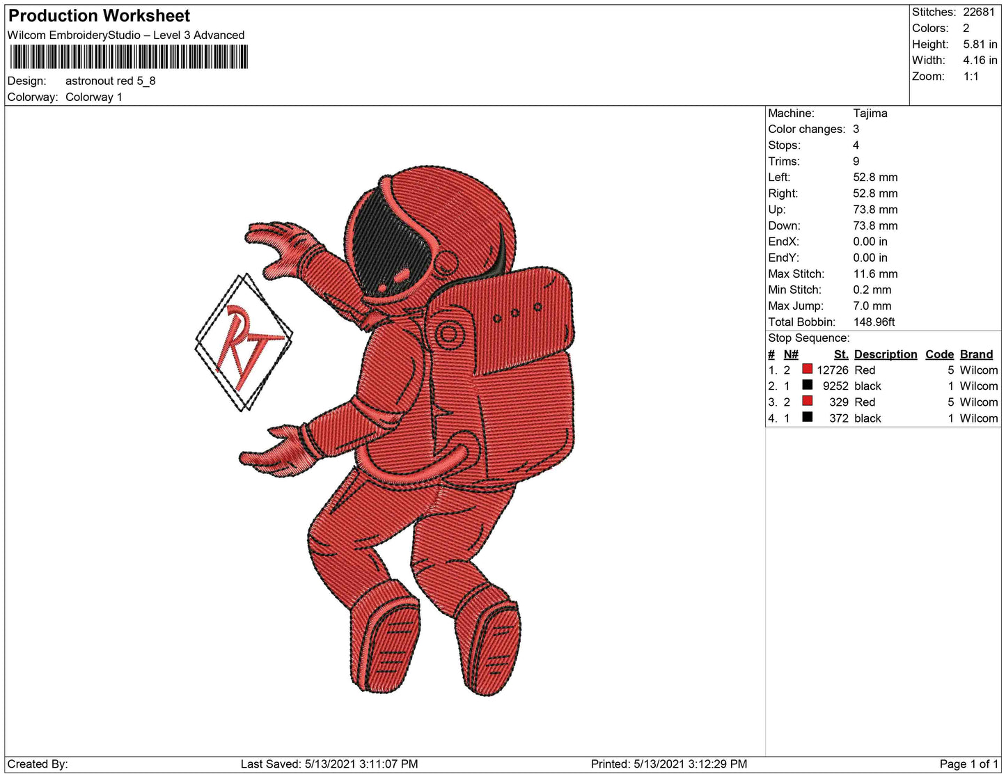 Astronout Red