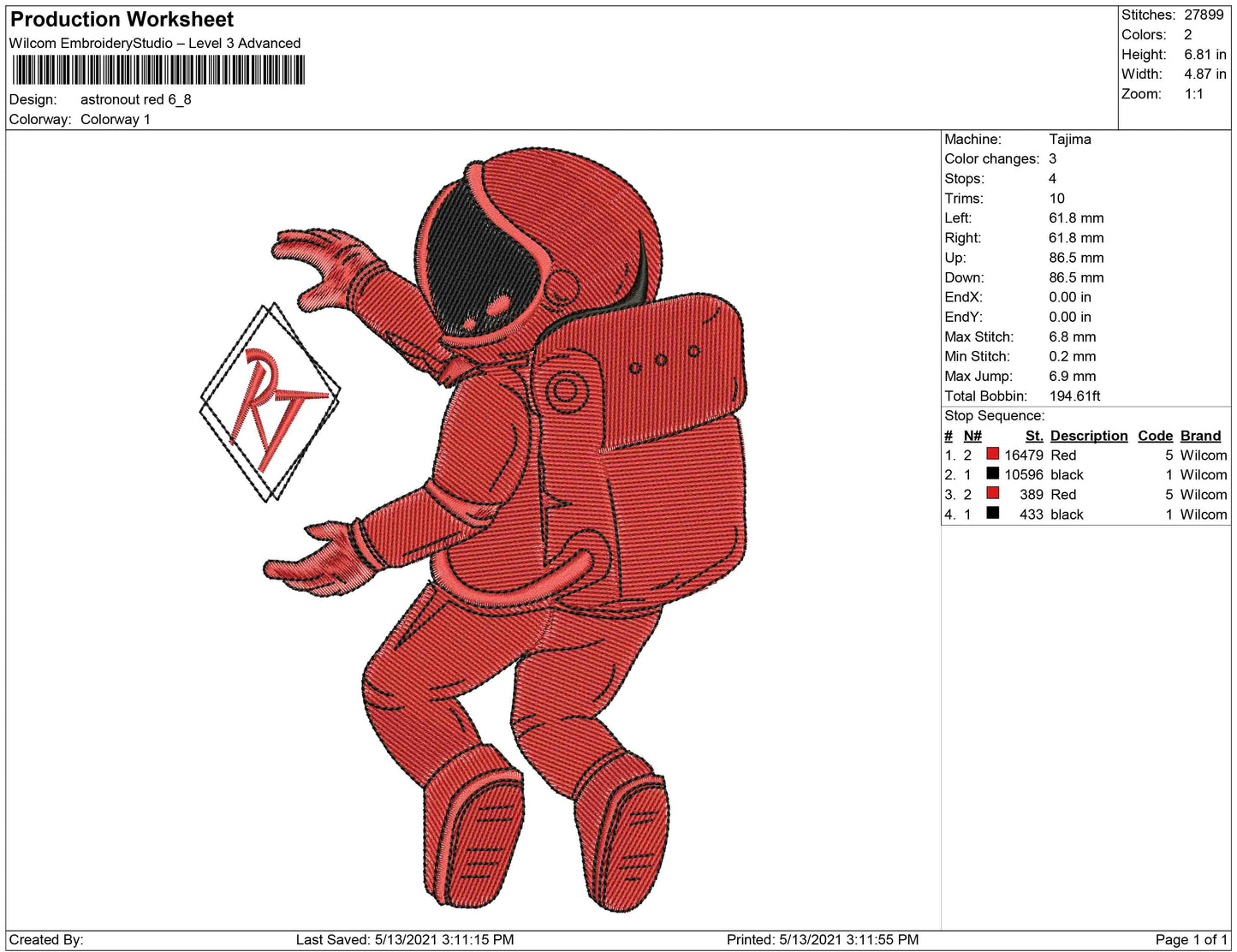 Astronout Red