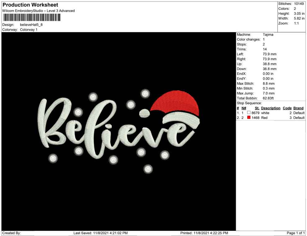 Believe hat christmas