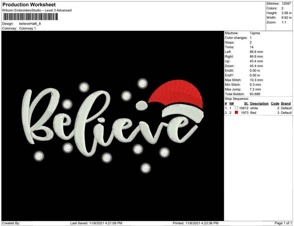 Believe hat christmas