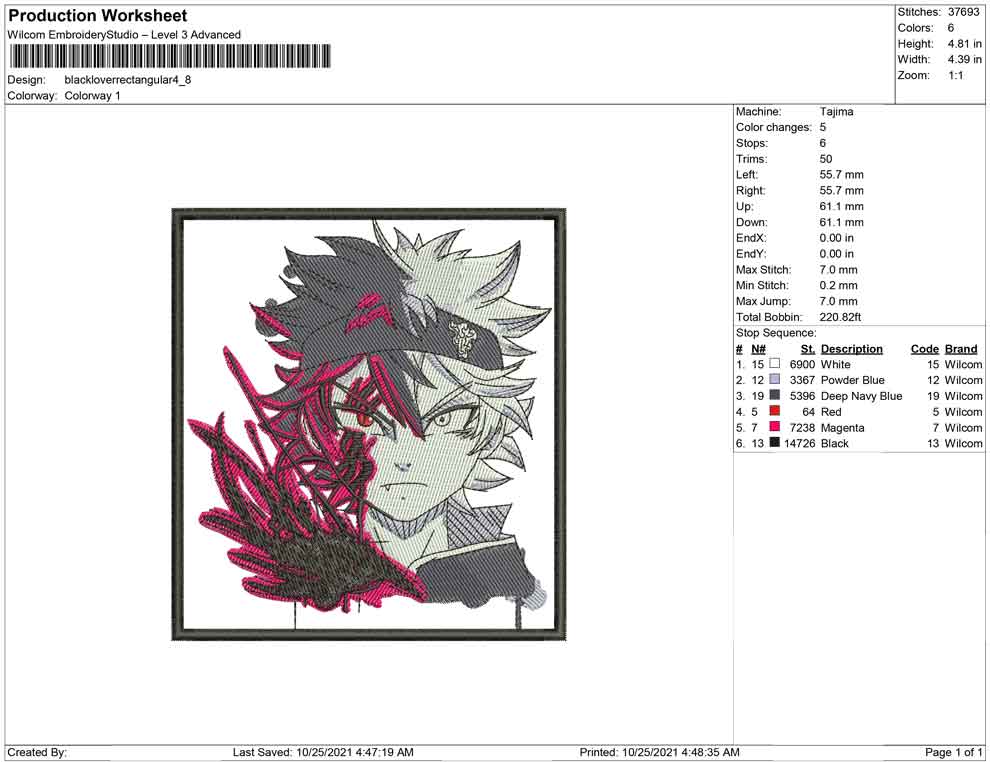 Black Clover Rectangular