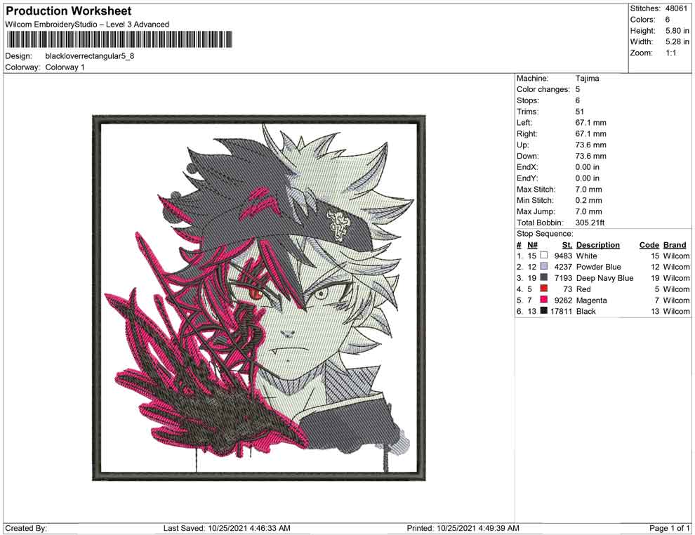 Black Clover Rectangular