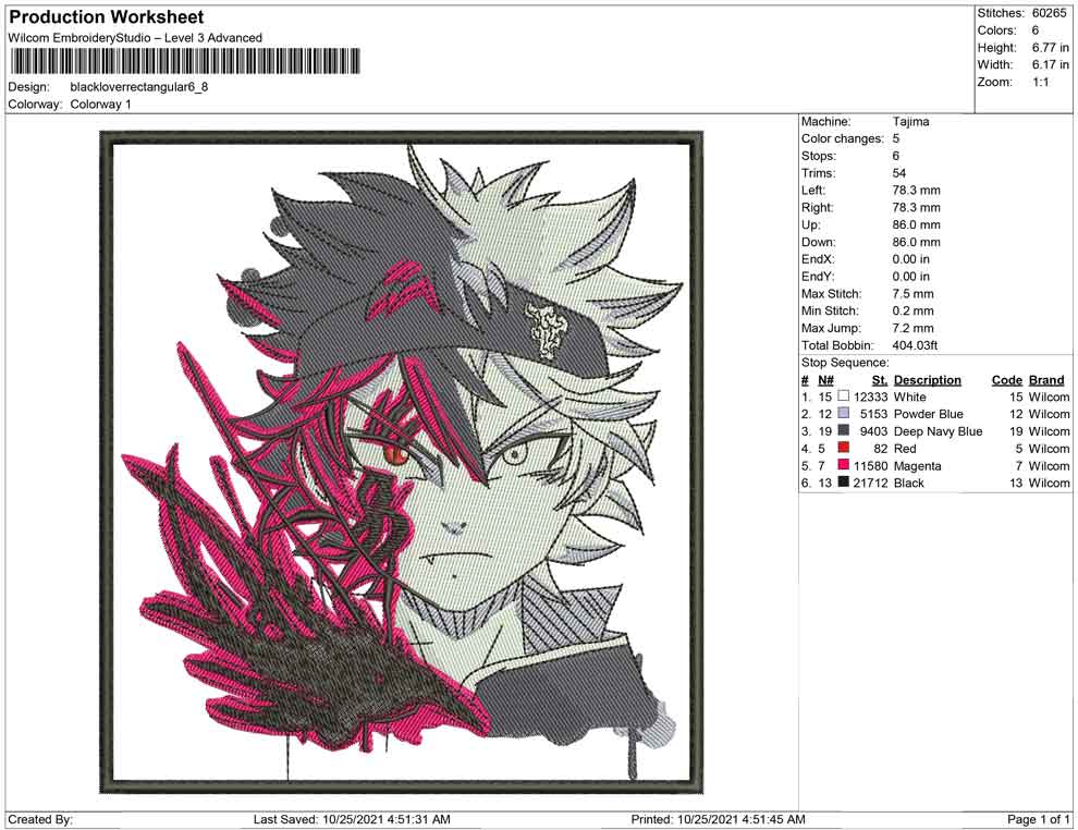Black Clover Rectangular