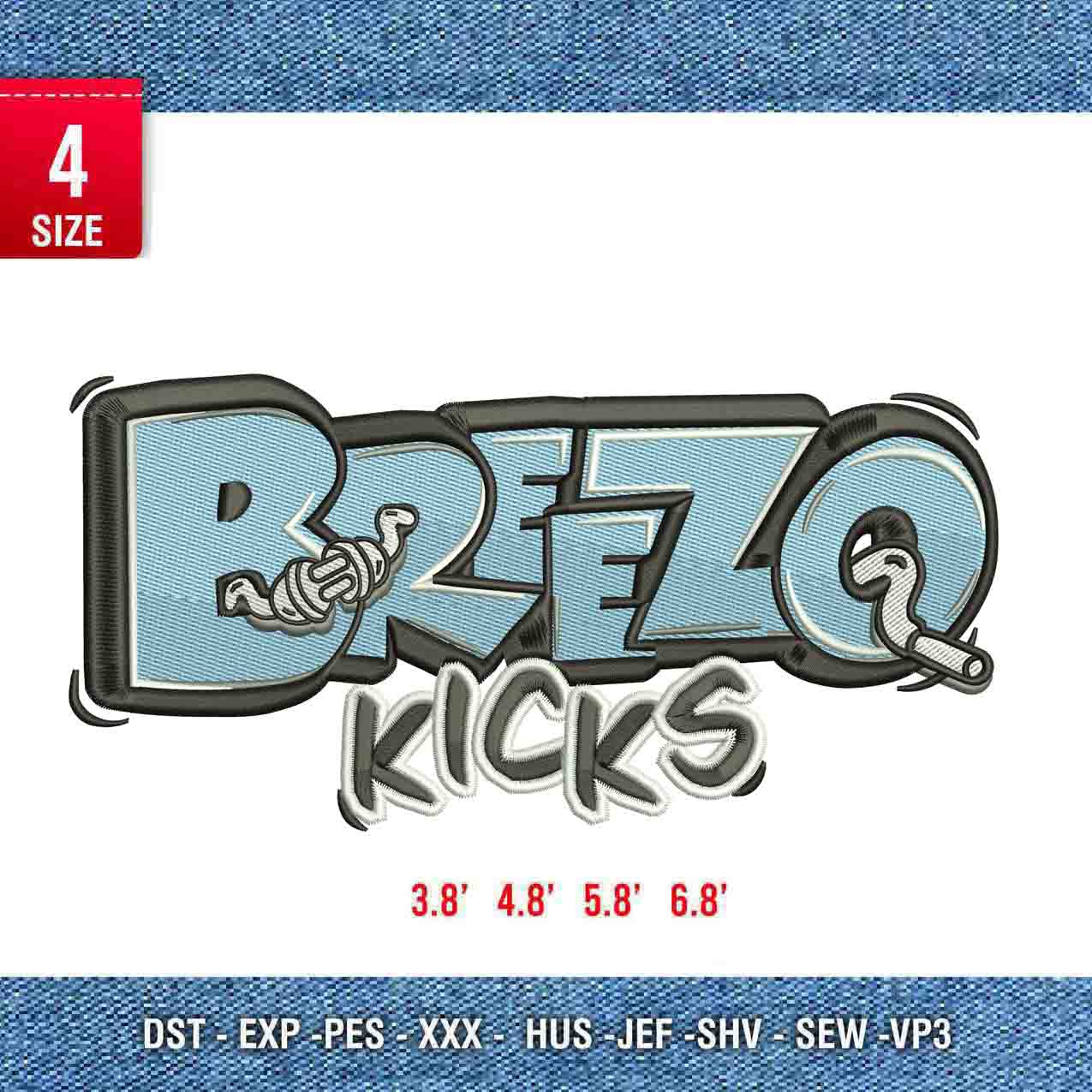 Breezo logo dark fabric