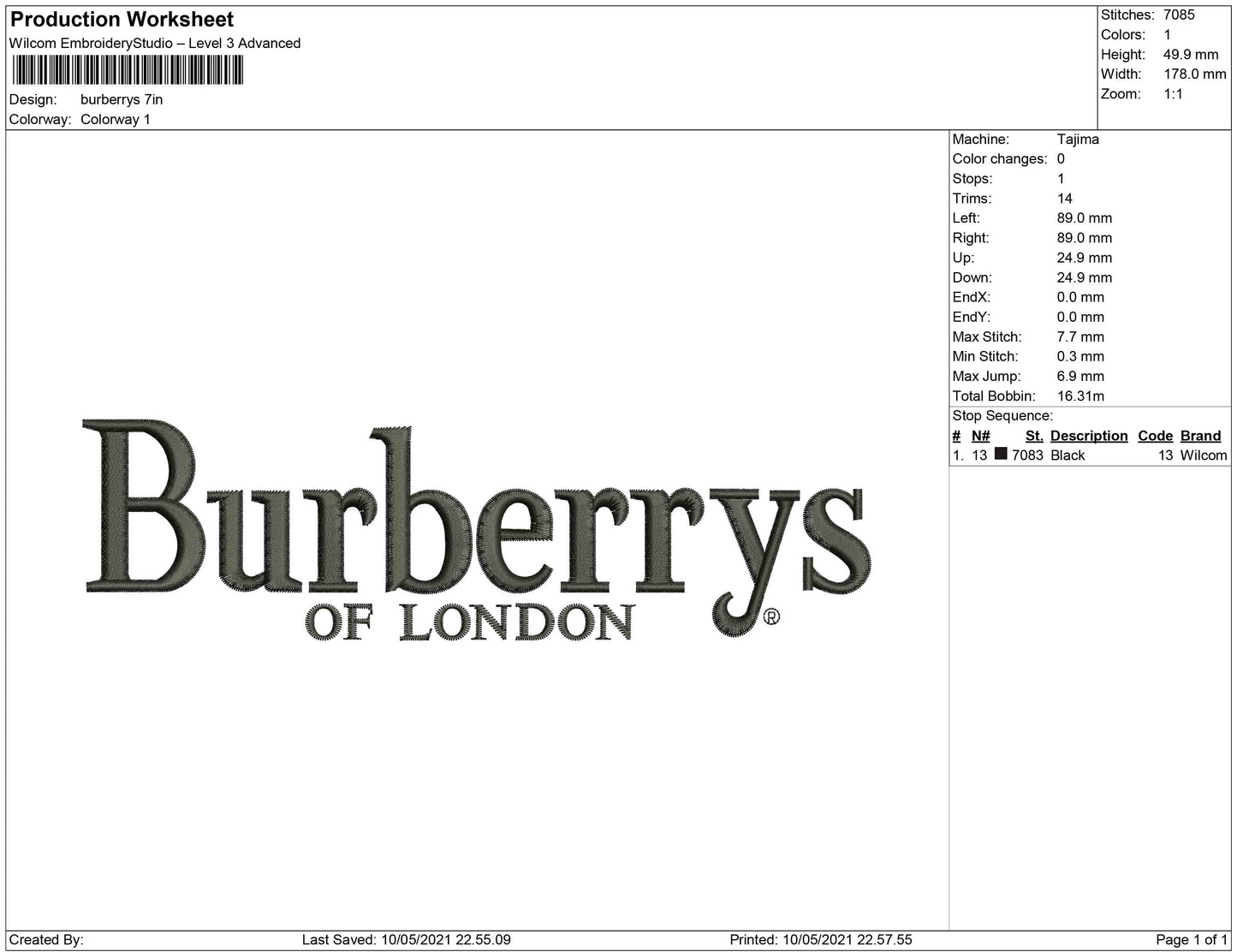 Burberrys of London