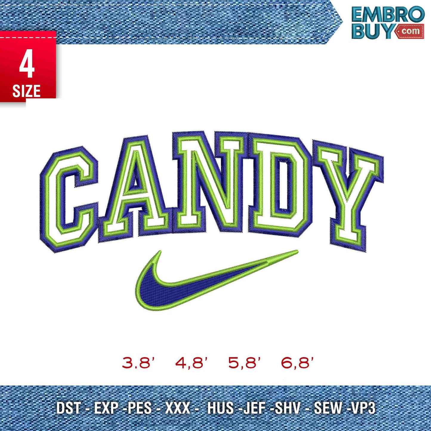 candy and swoosh fill