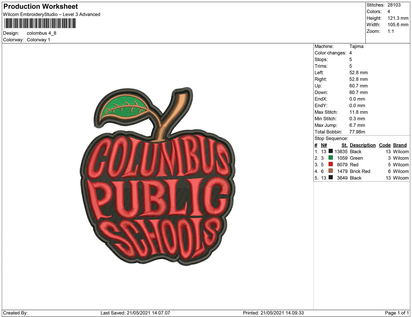 Columbus apple