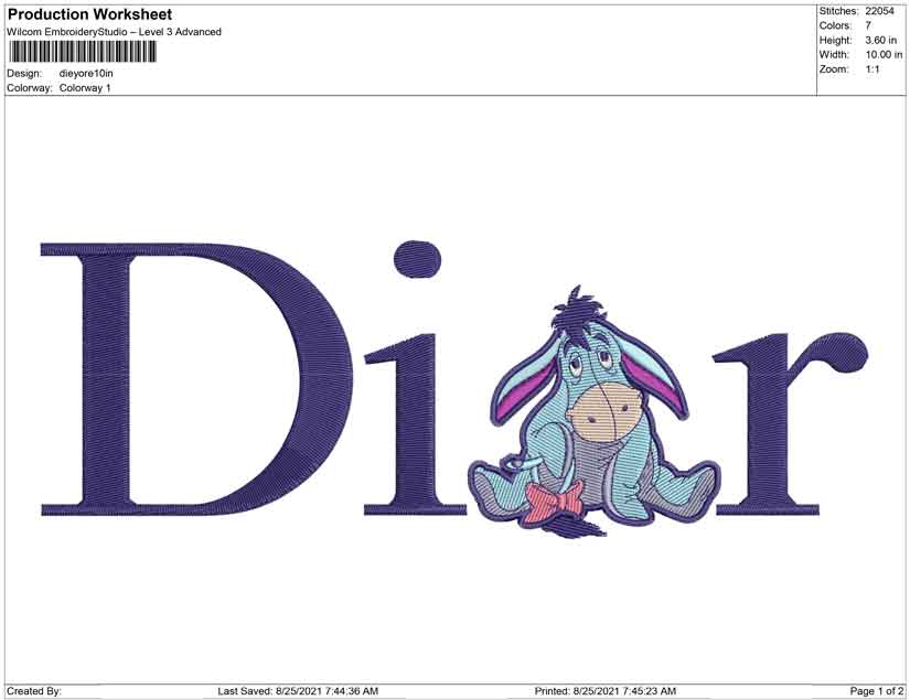 dior eeyore big