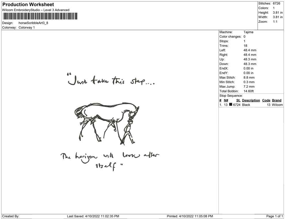 Horse Scribble Art