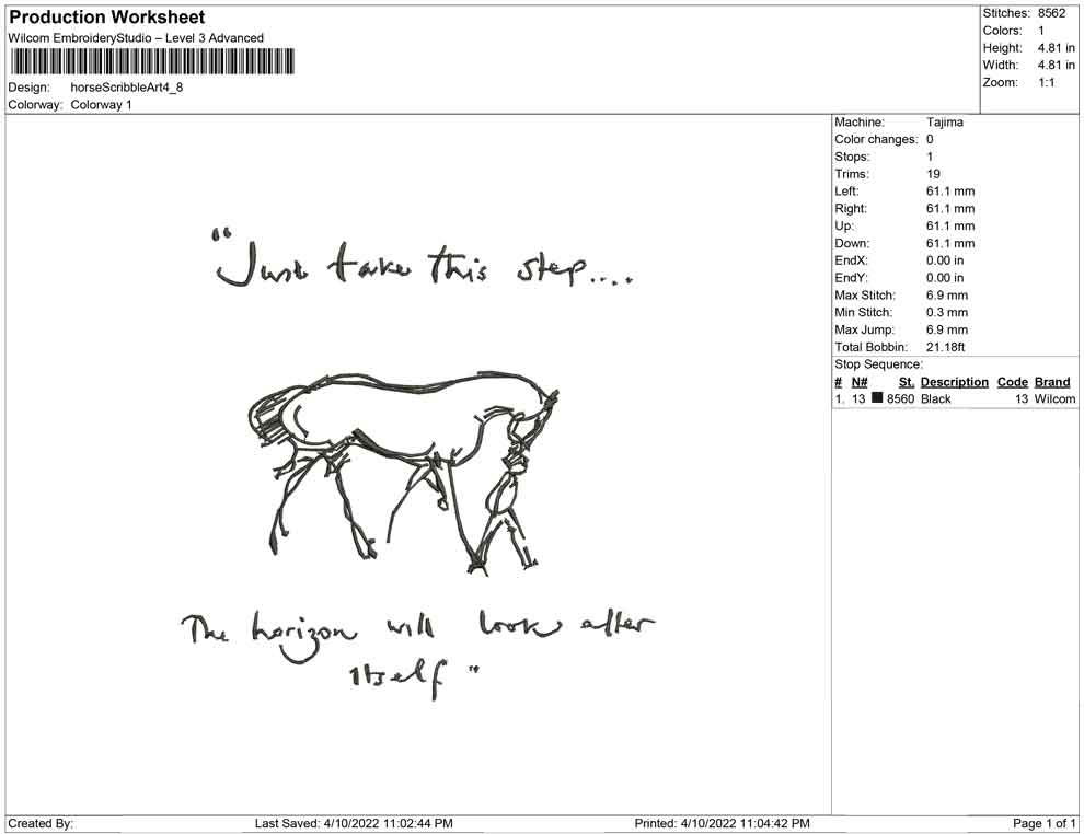Horse Scribble Art
