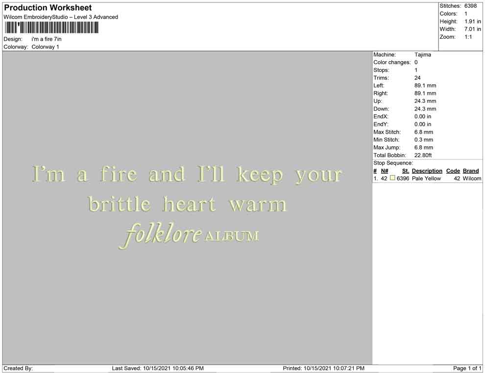 I'm a fire