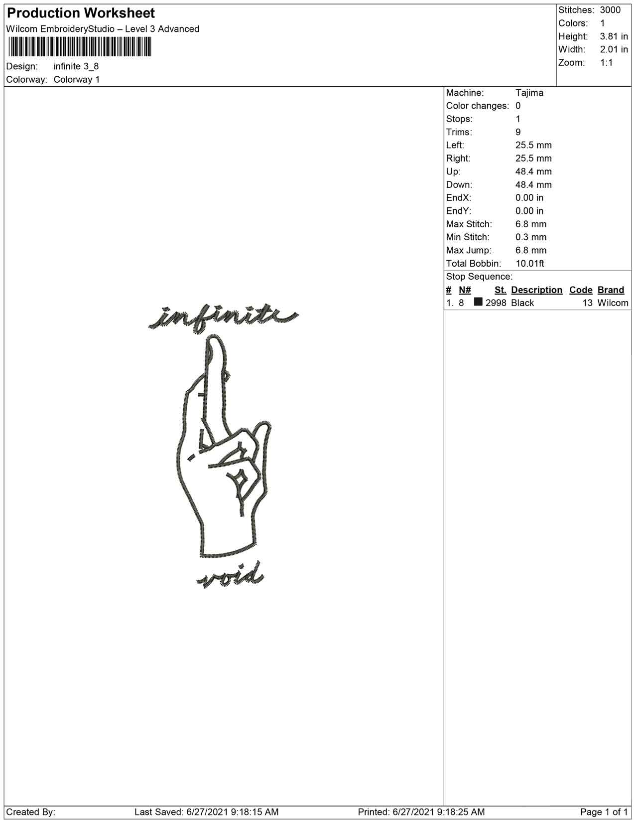 Infinite finger