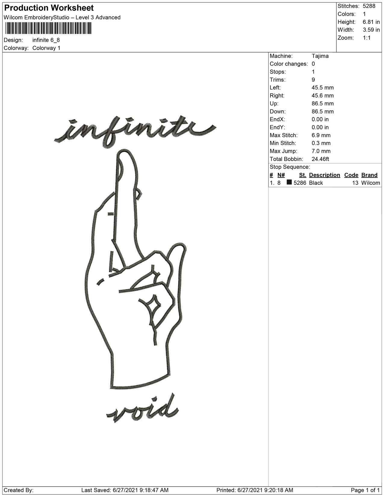 Infinite finger