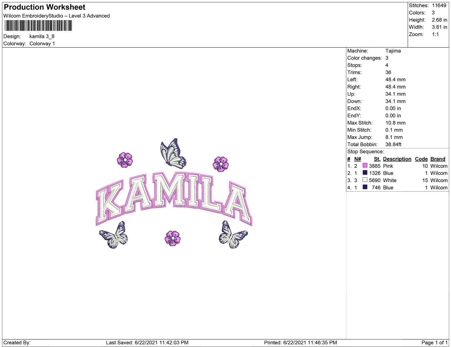 Kamila and Butterfly
