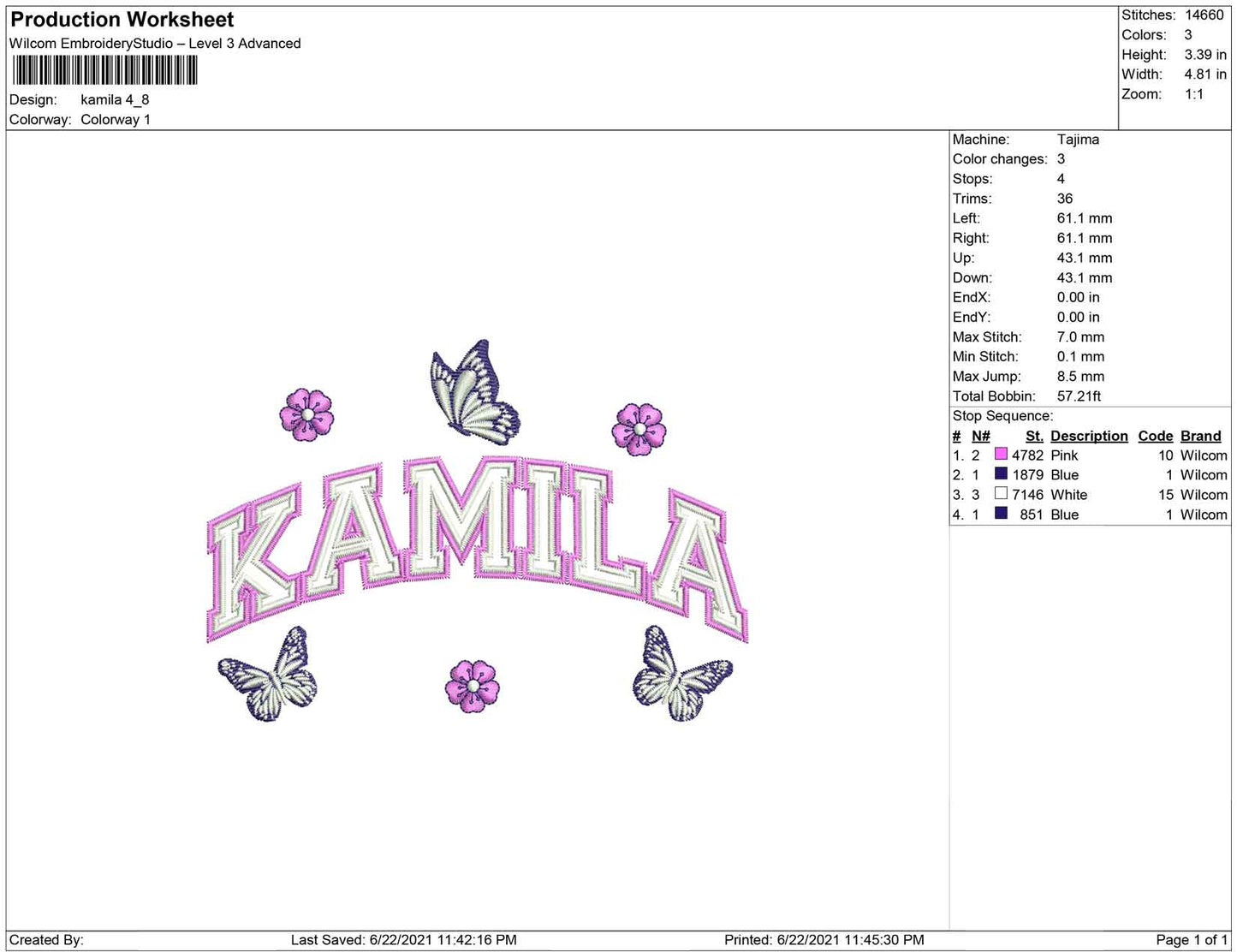 Kamila and Butterfly