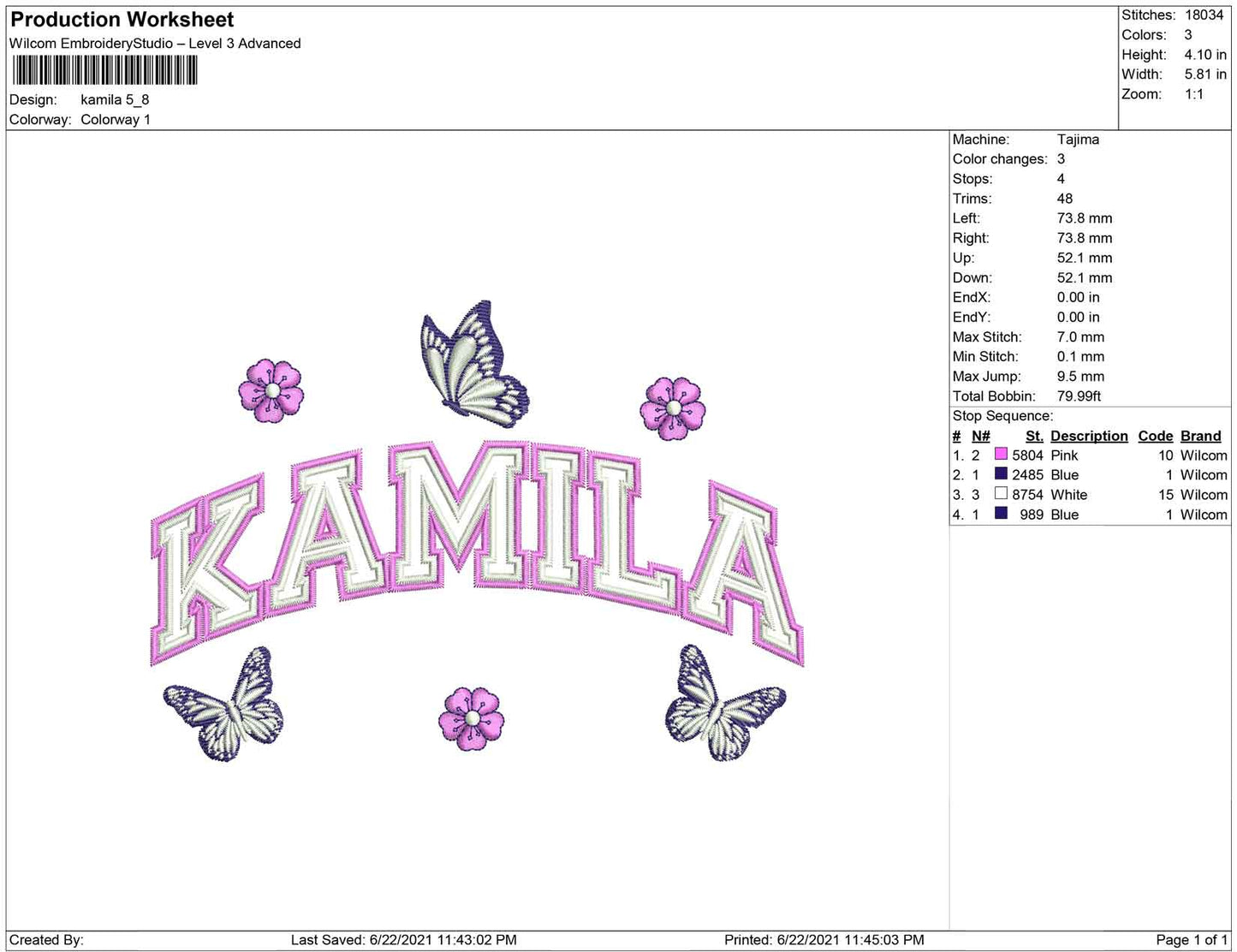 Kamila and Butterfly