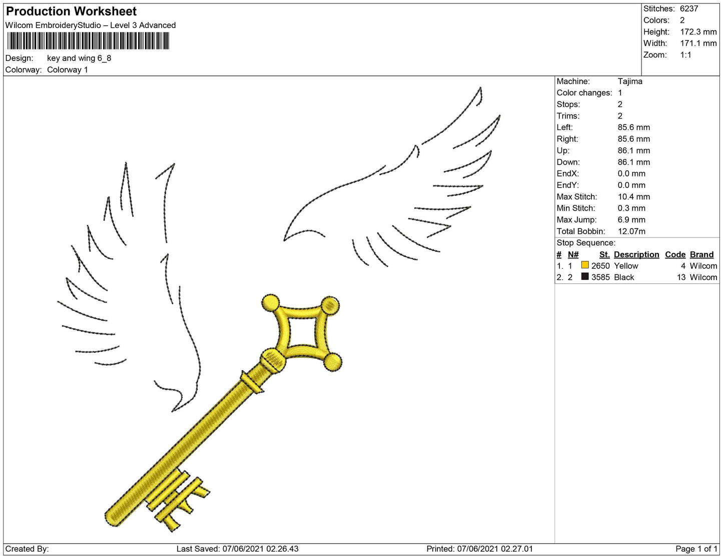 key and wing