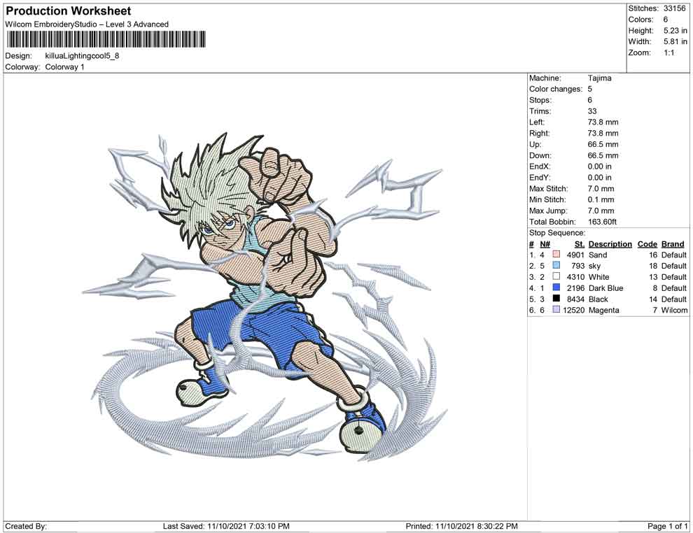 killua lighting cool