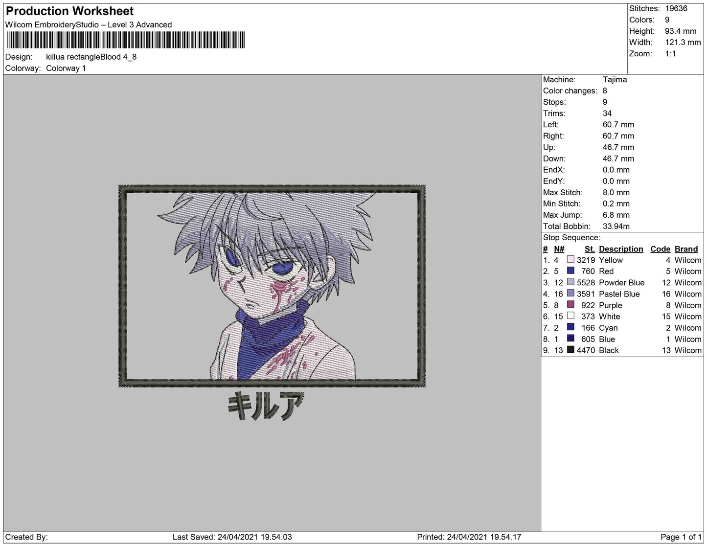 Killua rectangle blood