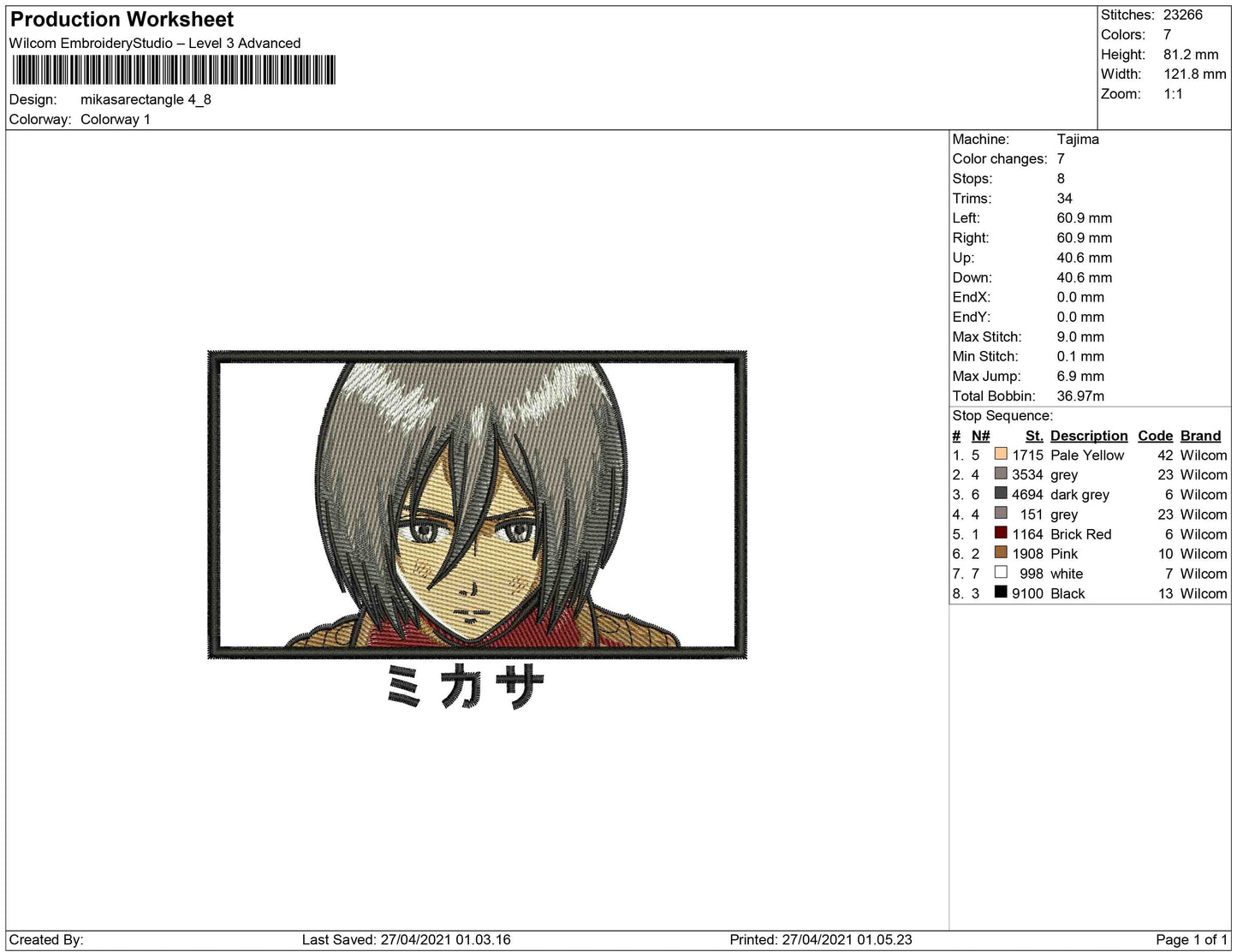 Mikasa Rectangle