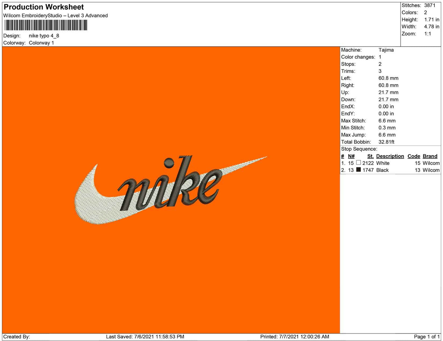 Nike typo